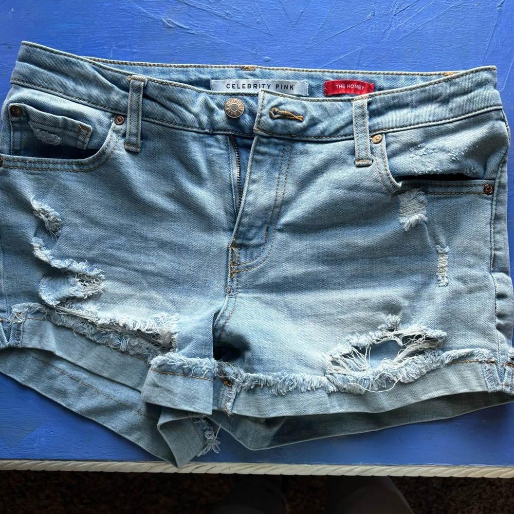 2in inseem jean shorts